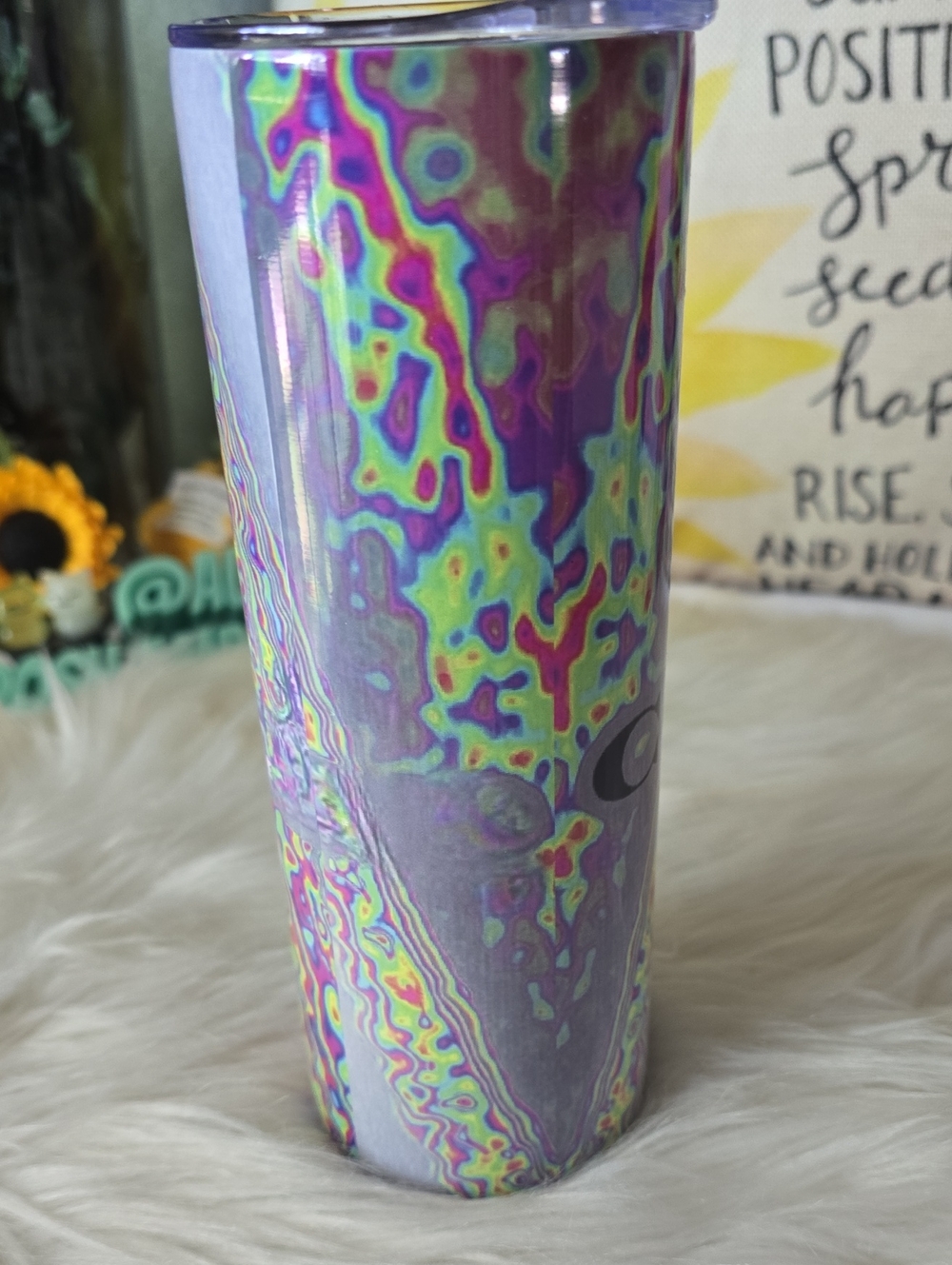 FASHION NWT Travel Tumbler With Lid And Straw, And Scrubber, Off BRAND - Picture 6 of 6